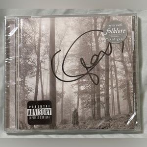 Signed Taylor Swift Folklore CD (Sealed) With Confetti